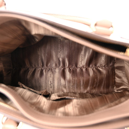 Salvatore Ferragamo Hammered Calfskin Batik Tote Quarzo Quarzo 5 of 10