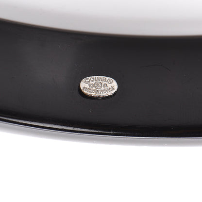 Chanel Resin Crystal Snowflake CC Bangle Black 4 of 4
