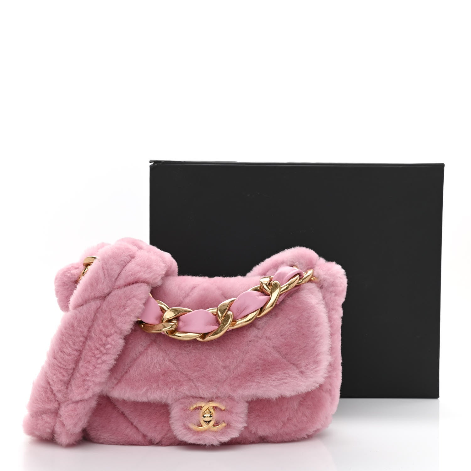 Chanel Shearling Lambskin Quilted Flap Pink 11 of 11