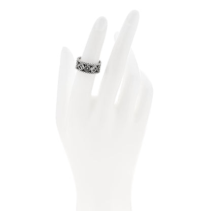 Gucci Sterling Silver Interlocking G Flower Ring 50 5.5 2 of 6