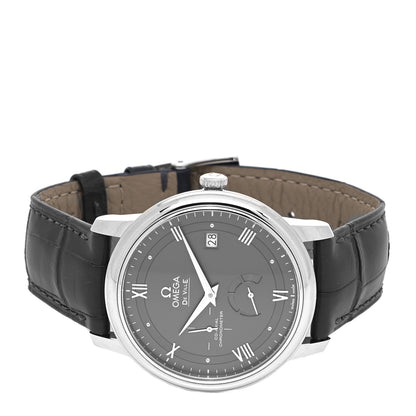Omega Stainless Steel Alligator 39mm De Ville Co-Axial Automatic Watch Grey 424.13.40.21.06.001 2 of 5