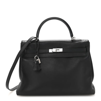 Hermes Swift Kelly Retourne 35 Black 1 of 15