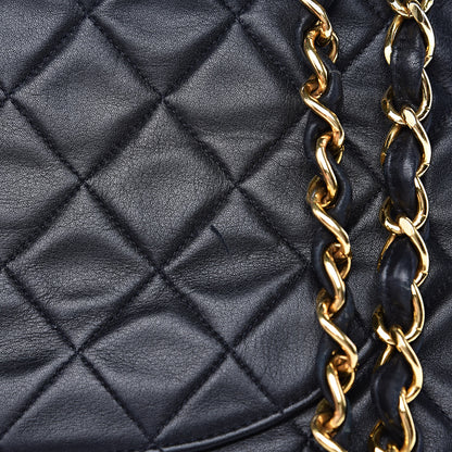 Chanel Lambskin Quilted XL Jumbo Single Flap Black 15 of 16