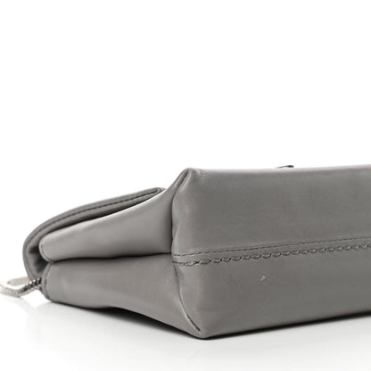 3.1 Phillip Lim Calfskin Alix Soft Flap Clutch Grey 8 of 9