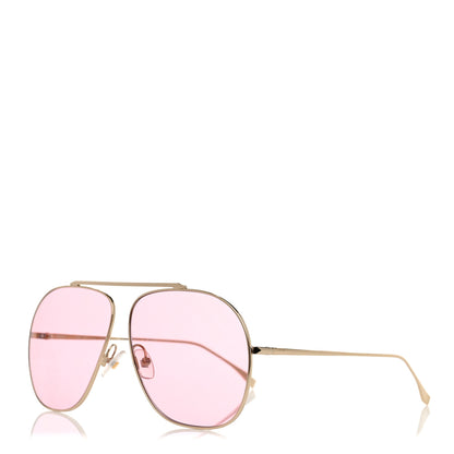 Fendi Metal FF Family Aviator Sunglasses FF0407 Pink 1 of 8