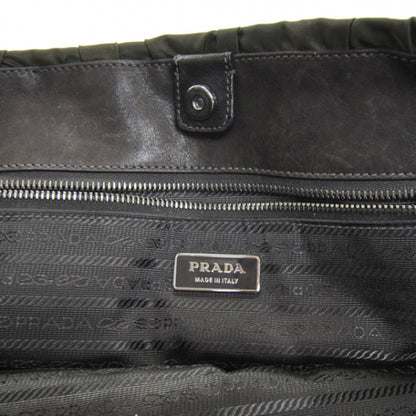 Prada Tessuto Nylon Dressy Gaufre Tote Military Green 8 of 9