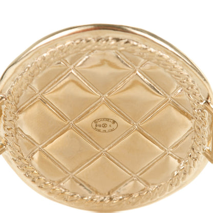 Chanel Metal Quilted CC Coin Bracelet Gold 4 of 4