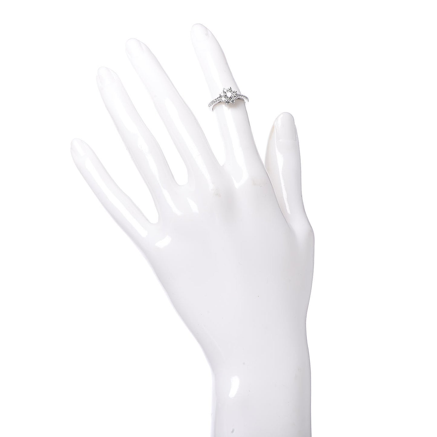 Platinum Diamond Flora Ring 46 3.75