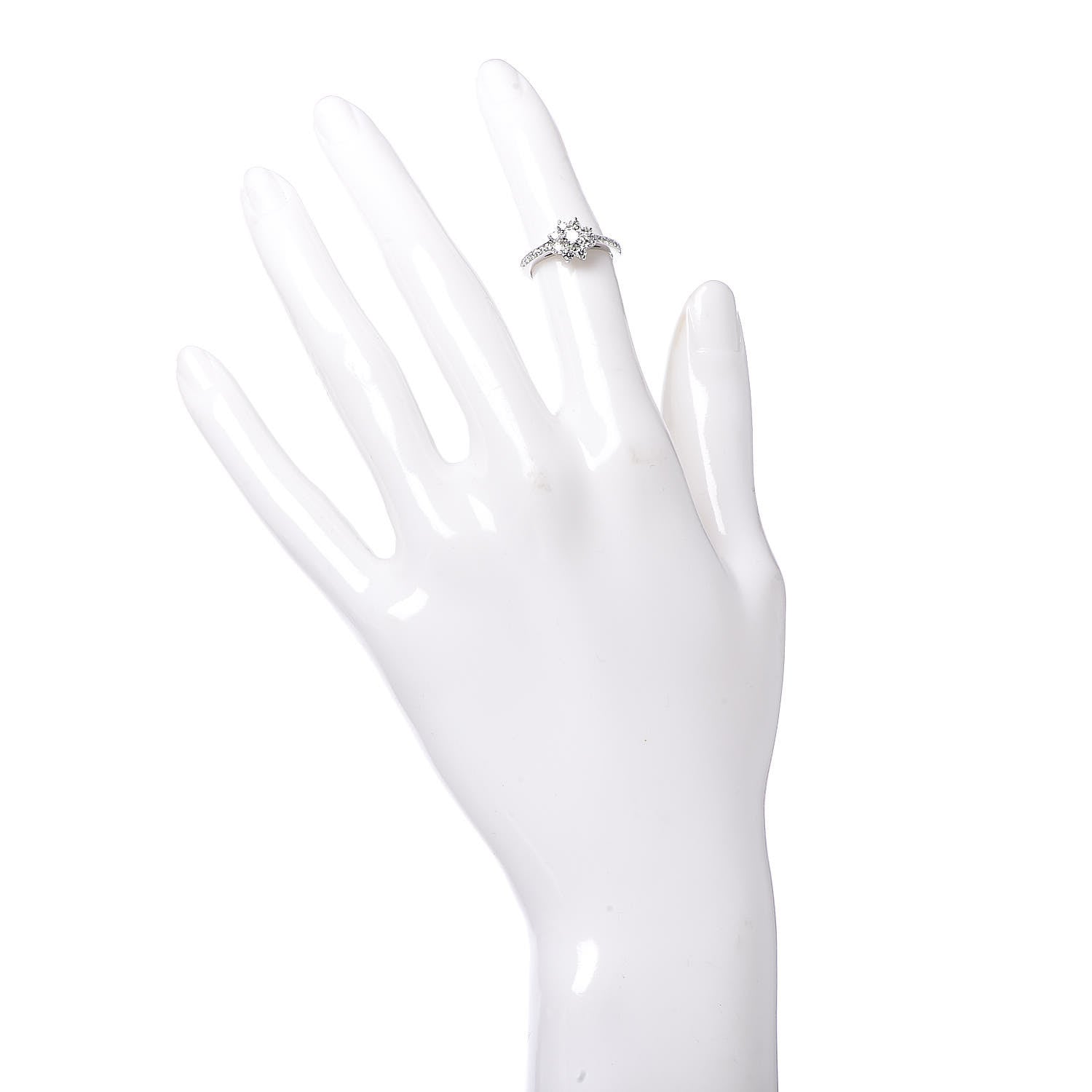 Tiffany Platinum Diamond Flora Ring 46 3.75 2 of 5