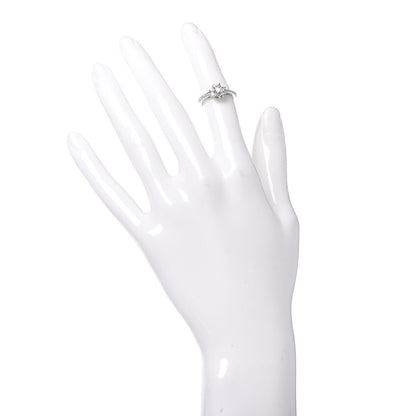 Tiffany Platinum Diamond Flora Ring 46 3.75 2 of 5