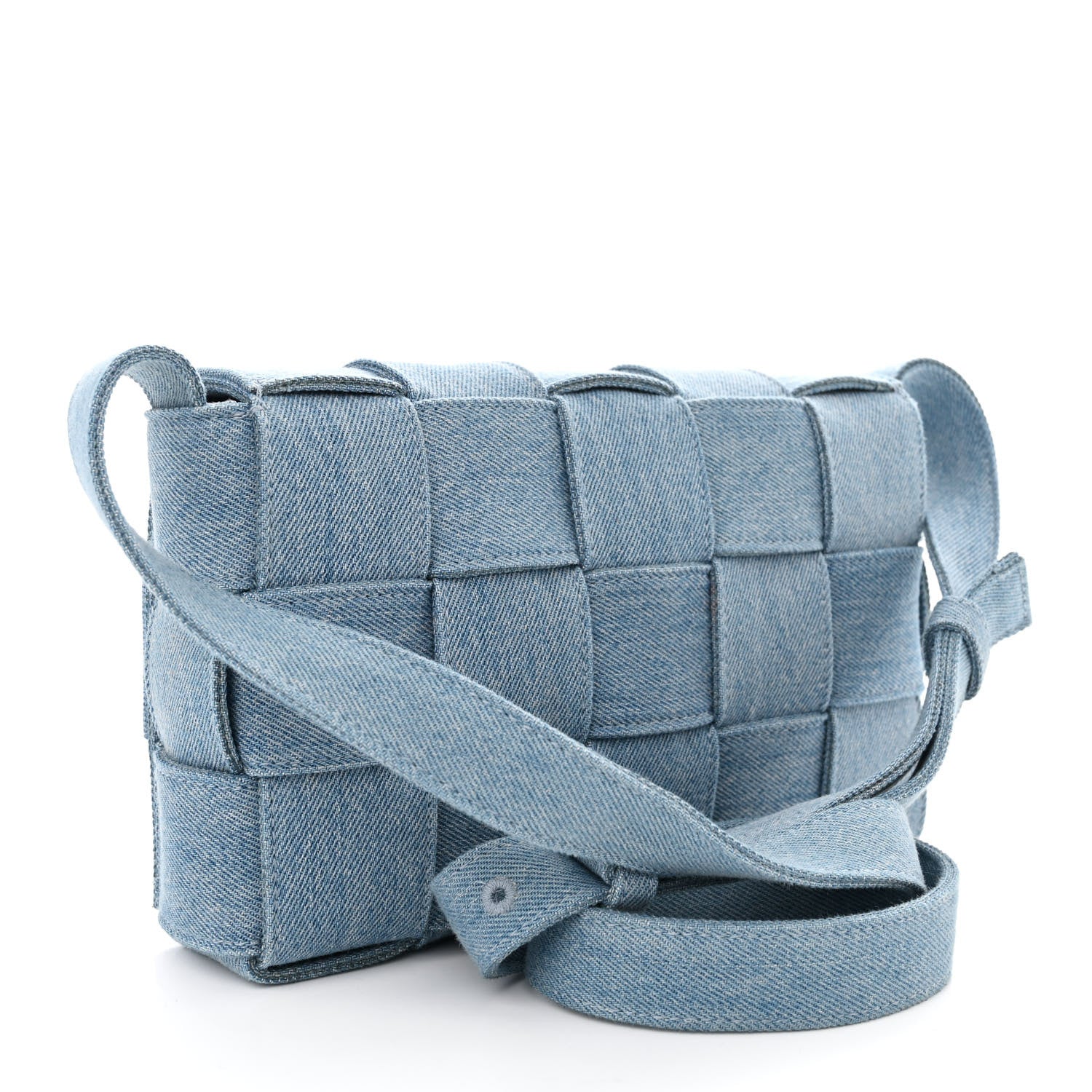Bottega Veneta Denim Maxi Intrecciato Cassette Crossbody Bag Washed Indigo 3 of 10