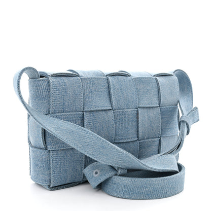 Bottega Veneta Denim Maxi Intrecciato Cassette Crossbody Bag Washed Indigo 3 of 10