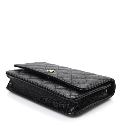 Chanel Caviar Quilted Wallet on Chain WOC Black 8 of 8
