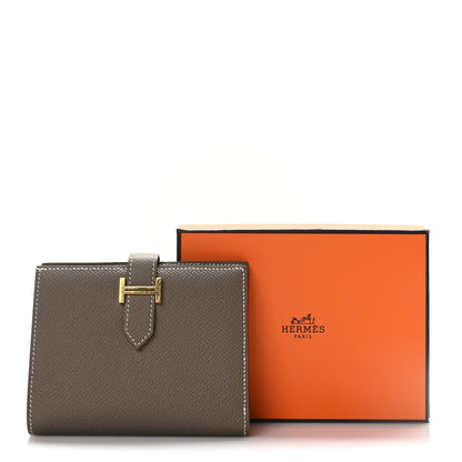 Hermes Epsom Bearn Compact Wallet Etoupe 8 of 8