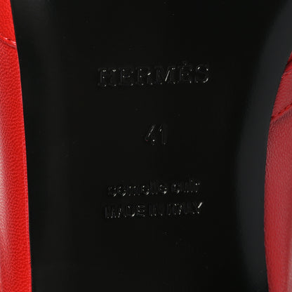 Hermes Goatskin Oz Mules 41 Rouge A Levre 7 of 8