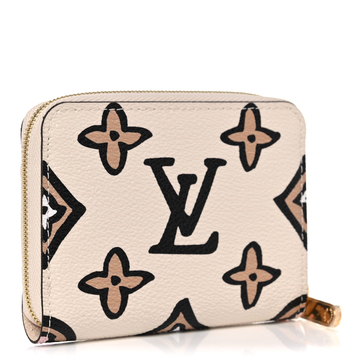 Monogram Giant Wild At Heart Zippy Coin Purse Creme