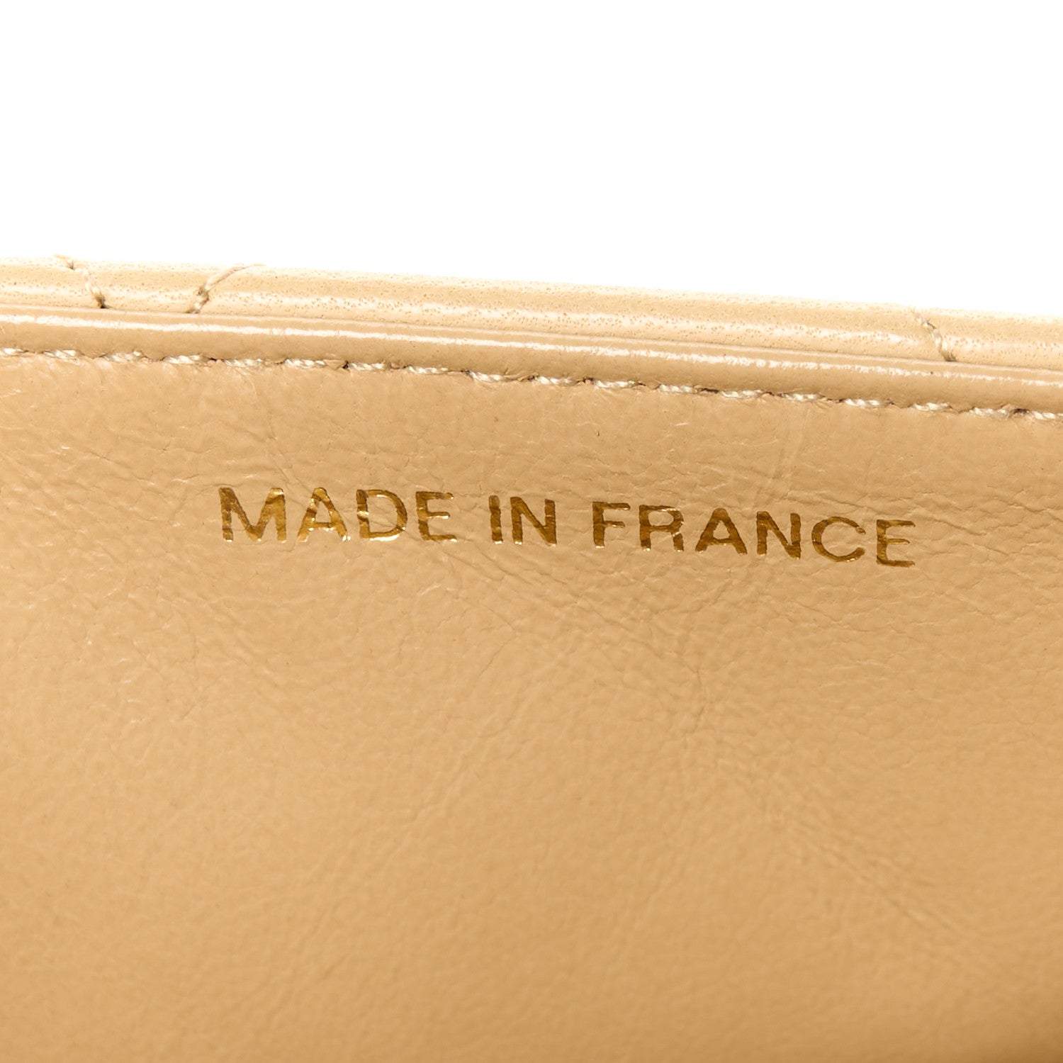 Chanel Lambskin Quilted Medium Single Flap Beige 8 of 13