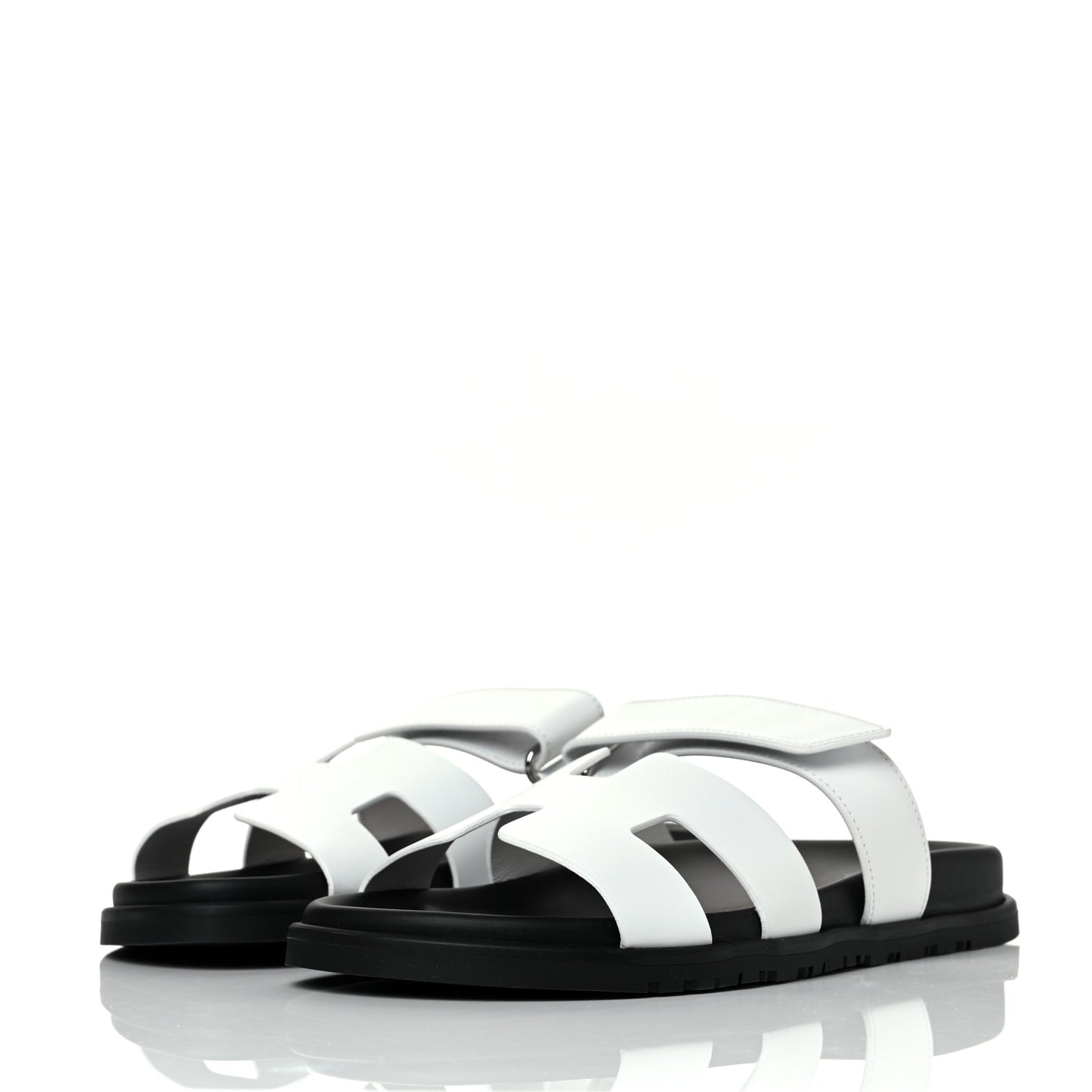 Calfskin Womens Chypre Sandals 40 White