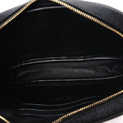 Saint Laurent Grain De Poudre Matelasse Monogram Mini Lou Camera Bag Black 5 of 10