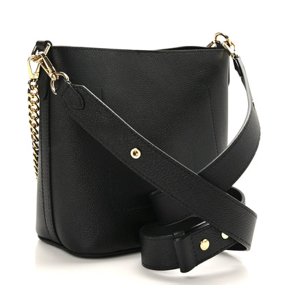 Louis Vuitton Calfskin Lock and Walk Bucket Black 3 of 7