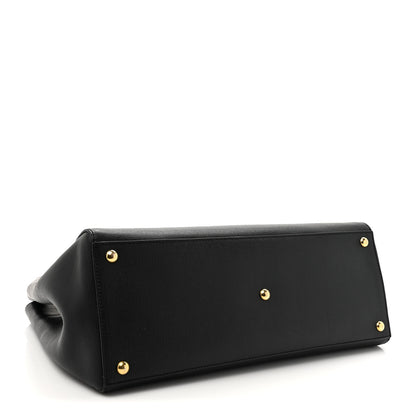 Fendi Vitello Elite Regular 2Jours Tote Black 4 of 14
