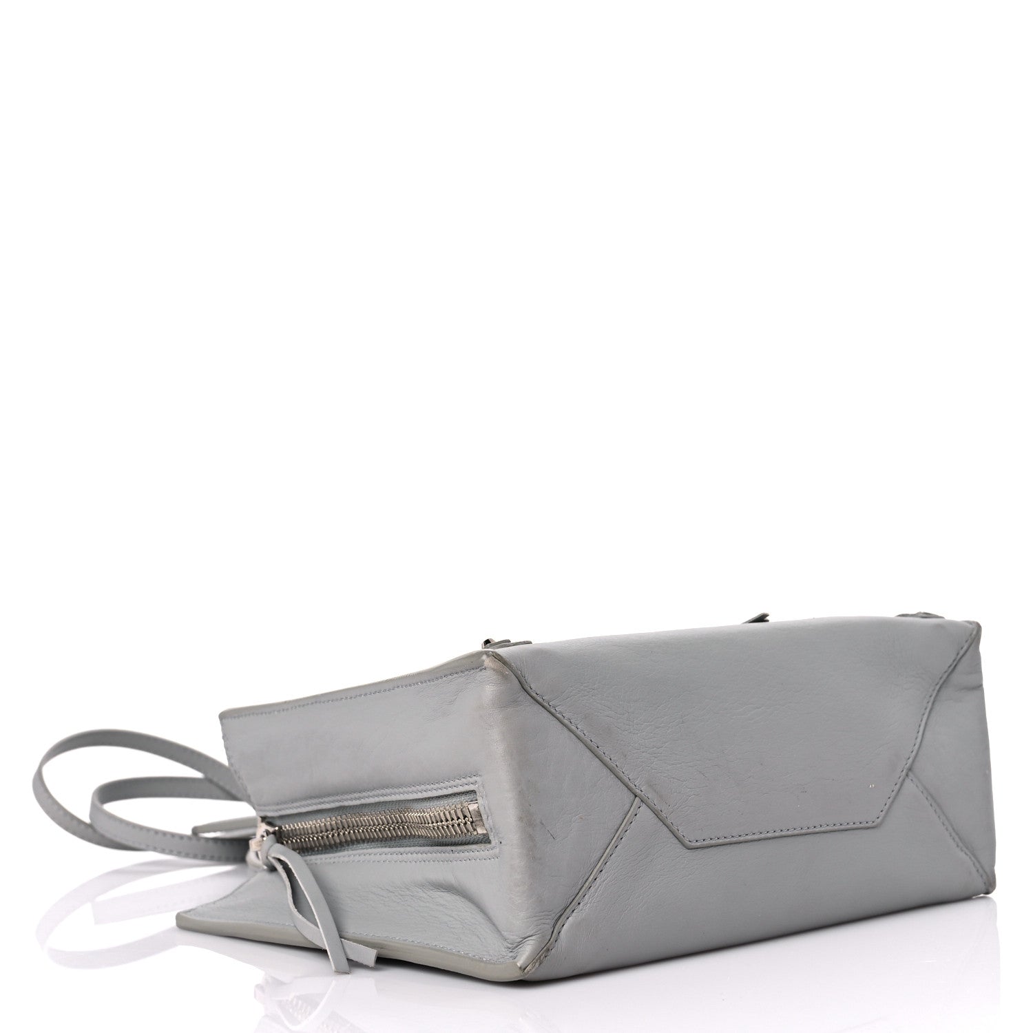 Balenciaga Calfskin Papier Mini A4 Zip Around Tote Gris Glace 3 of 12