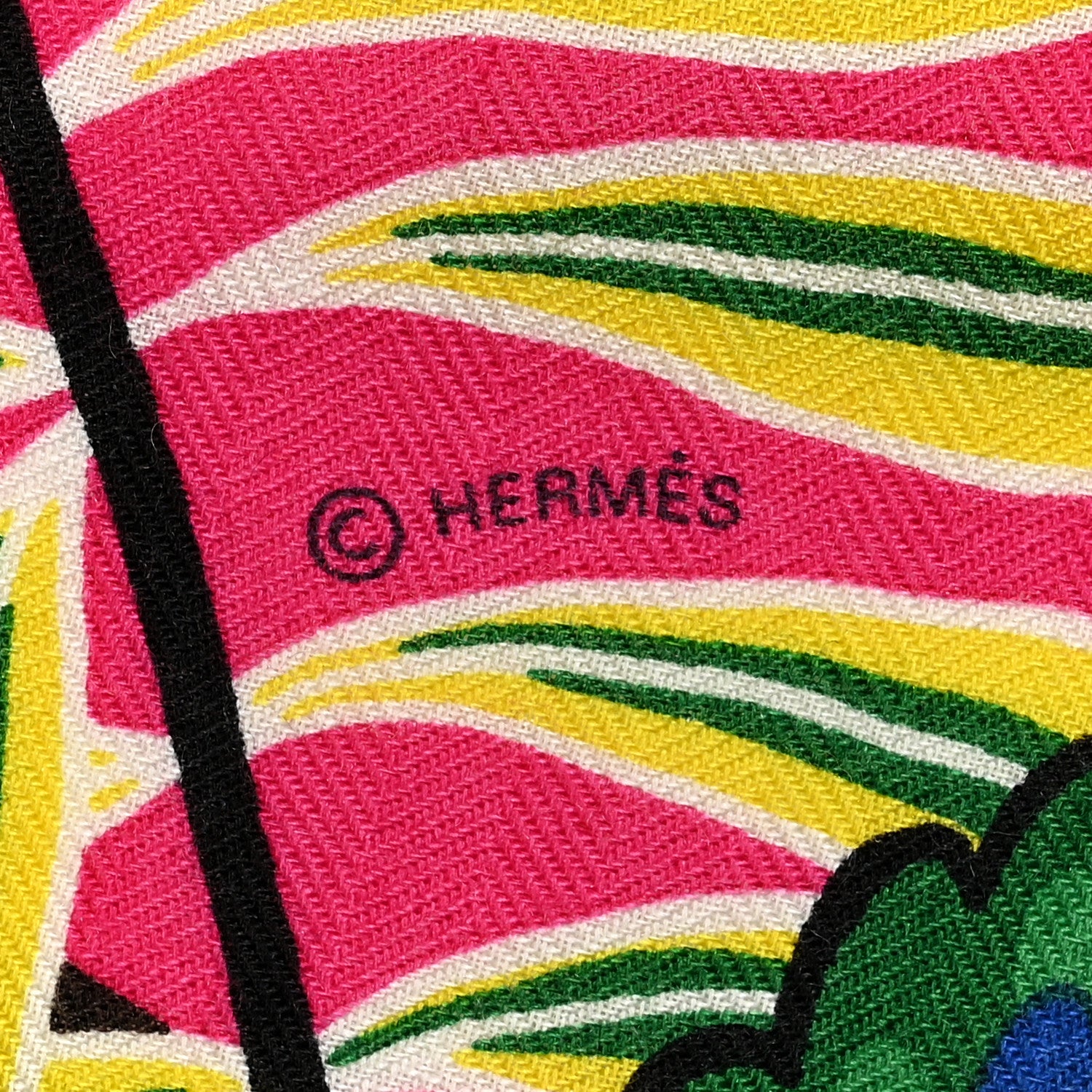 Hermes Cashmere Silk The Three Graces Shawl 140 Rose Vif Marron 5 of 6