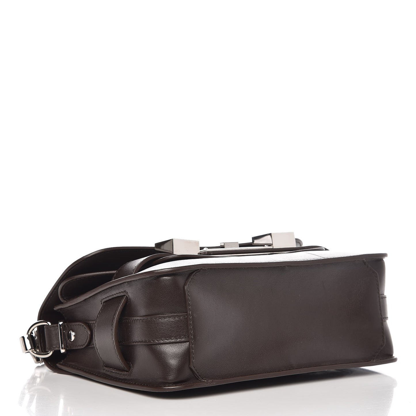 Smooth Calfskin Mini PS11 Classic Shoulder Bag Mogano