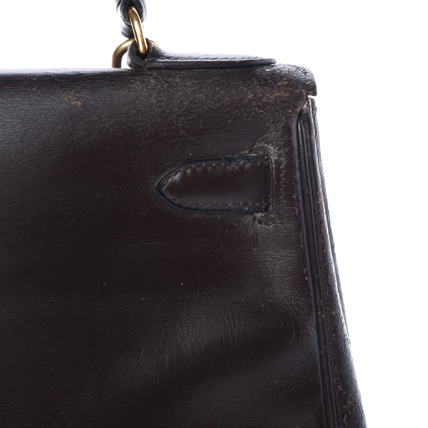 Hermes Box Kelly Retourne 28 Chocolate 38 of 45