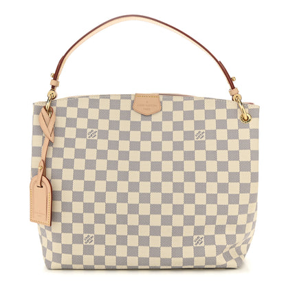 Louis Vuitton Damier Azur Graceful PM Rose Ballerine 1 of 9