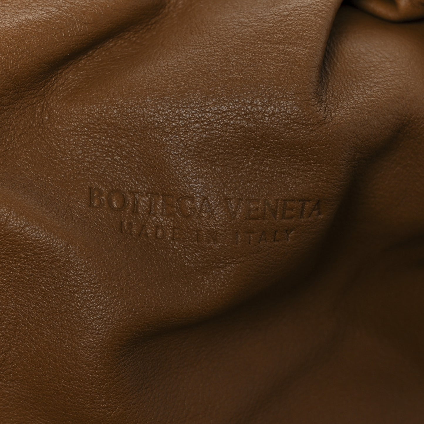 Smooth Butter Calf The Pouch Oversized Clutch Cammello