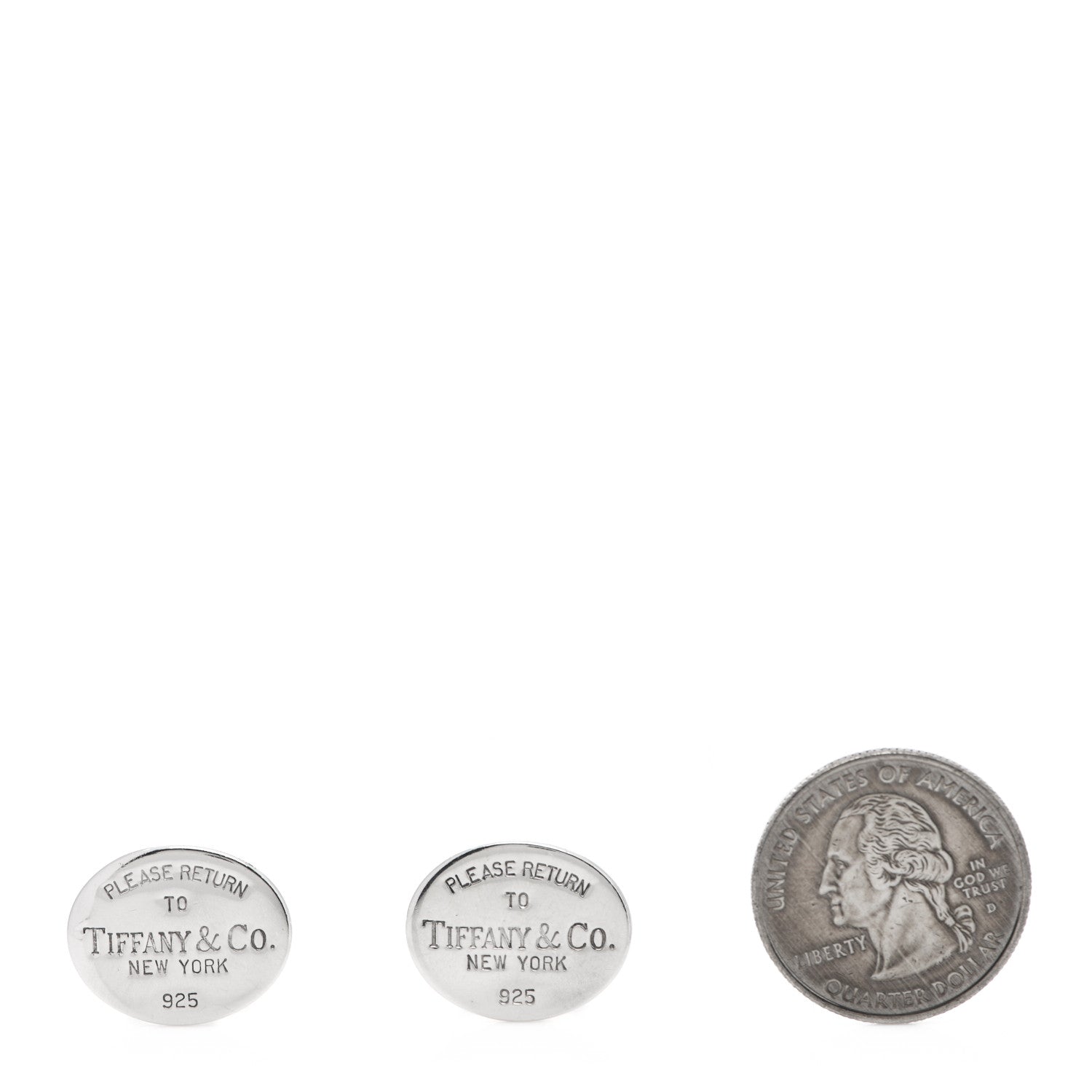 Tiffany Sterling Silver Return To Tiffany Cufflinks 2 of 4