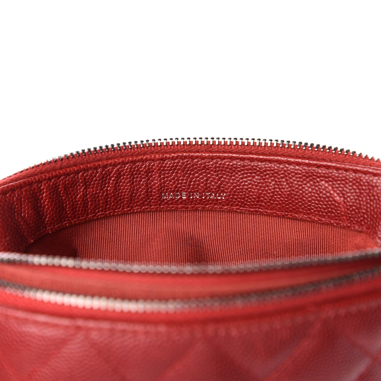 Chanel Caviar Quilted Small Clutch With Chain Red 7 of 12
