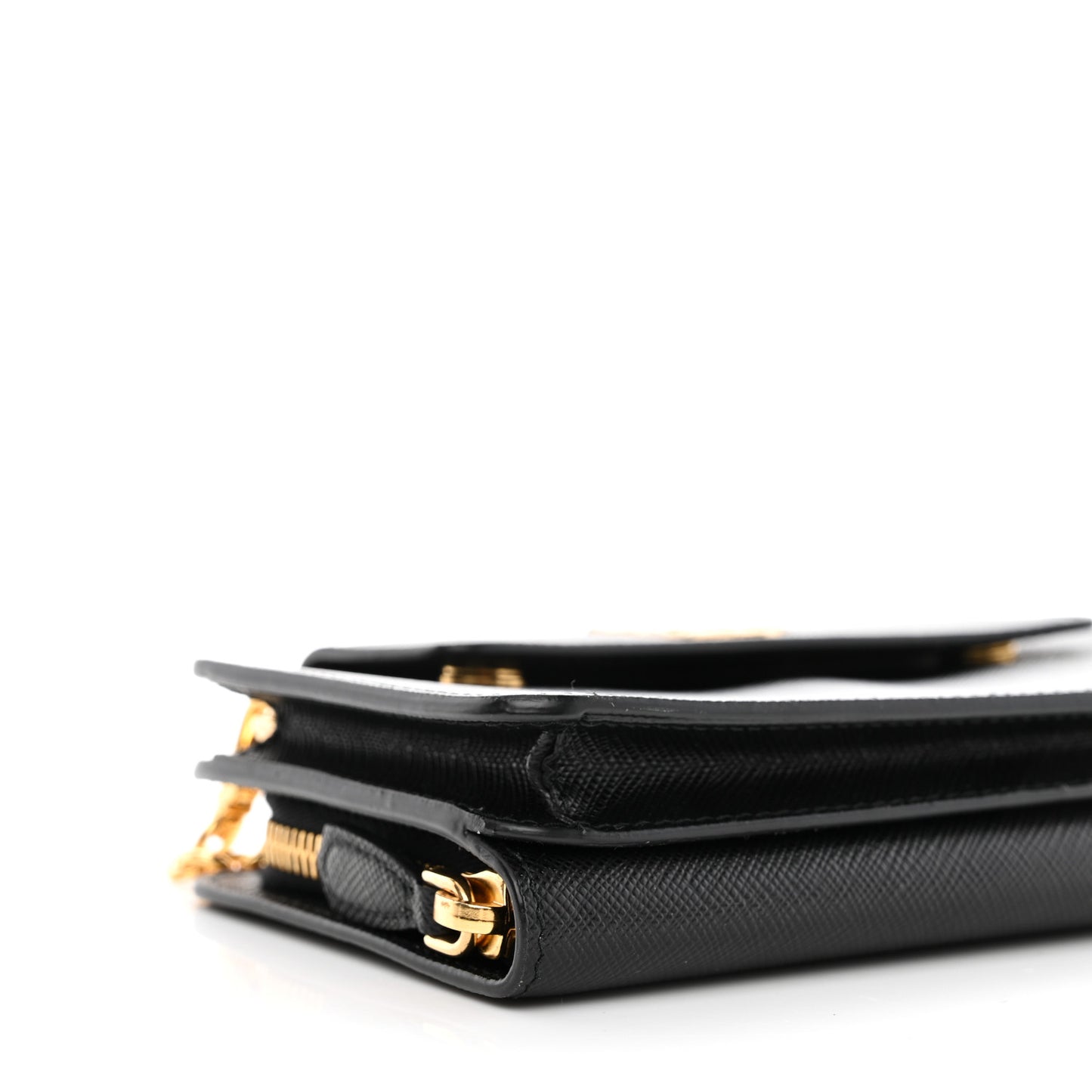 Saffiano Metal Oro Phone Case Black