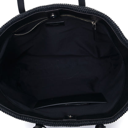 Saint Laurent Raffia Tote Black 4 of 5
