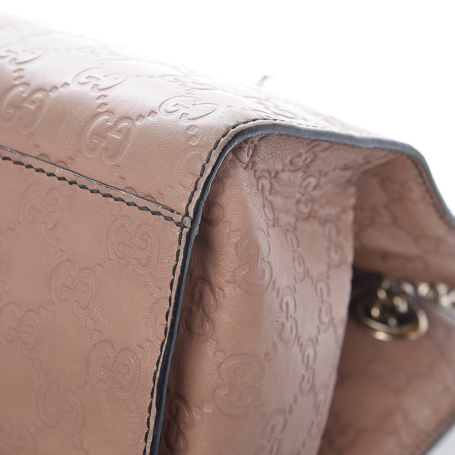 Gucci Guccissima Large Emily Chain Shoulder Bag Camelia 17 of 18
