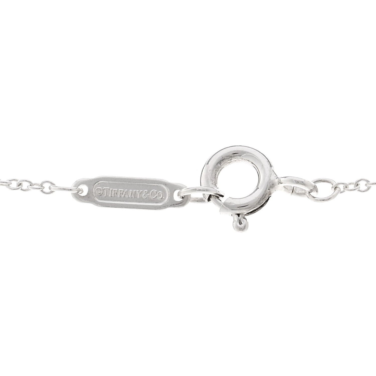 Tiffany Sterling Silver Notes Bar Pendant Necklace 4 of 5