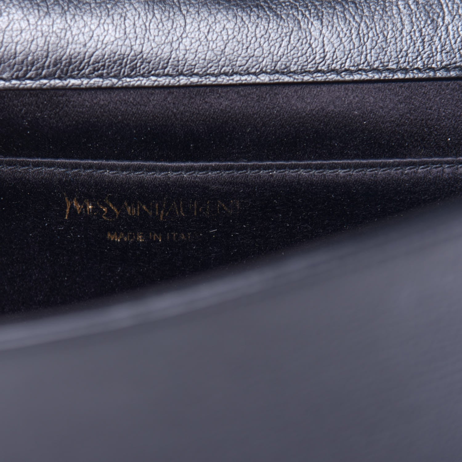 Saint Laurent Calfskin Monogram Large Belle De Jour Clutch Black 6 of 6