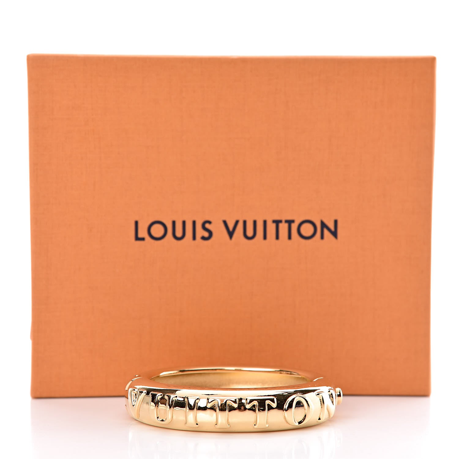 Louis Vuitton Brass Family Bangle Bracelet Gold 7 of 7