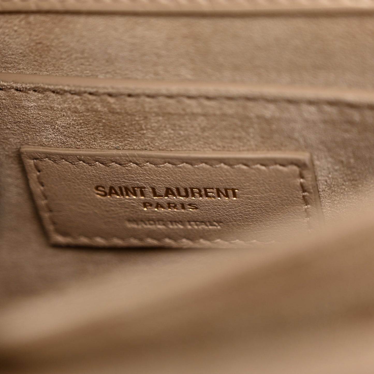 Calfskin Crocodile Embossed Medium Monogram Sunset Dark Beige