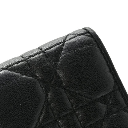 Christian Dior Lambskin Cannage Mini Lady Dior Wallet Black 10 of 14