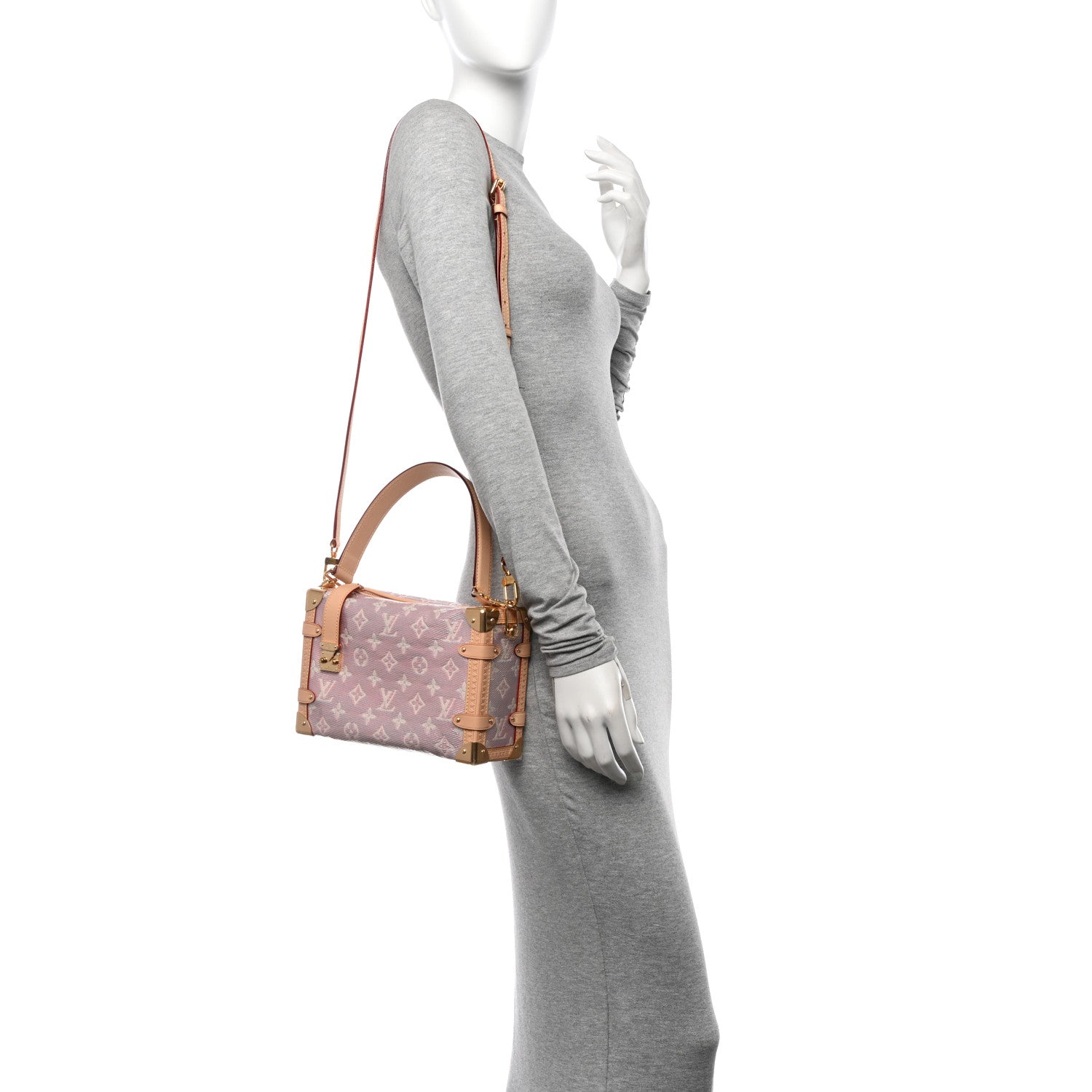 Louis Vuitton Monoglam Side Trunk Rose 2 of 9