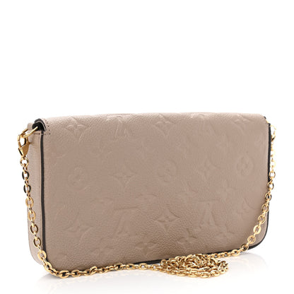 Louis Vuitton Empreinte Pochette Felicie Chain Wallet Tourterelle 4 of 13