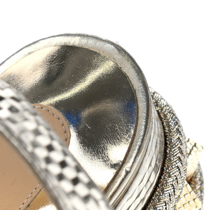 Christian Louboutin Calfskin Cubiste Pyraclou 60 Platform Sandals 36 Platine 9 of 11