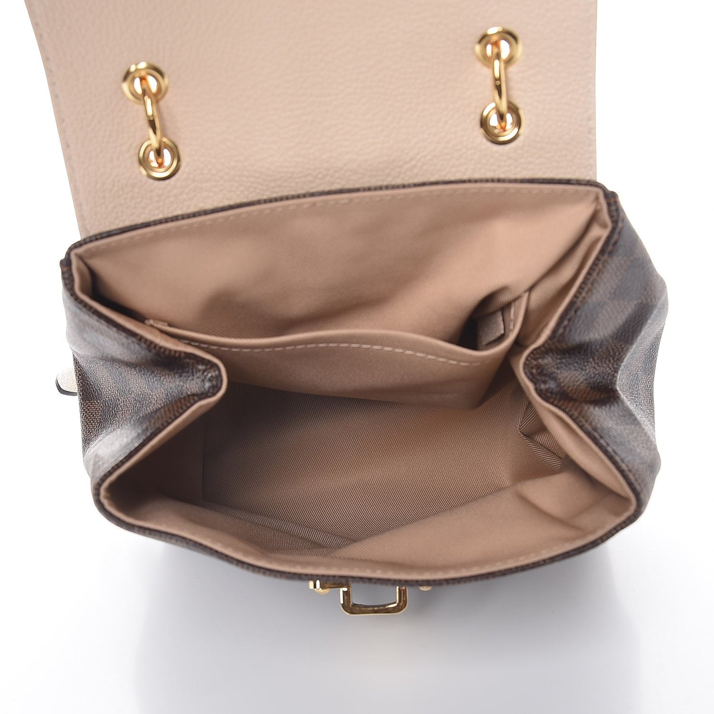 Damier Ebene Clapton Backpack Creme