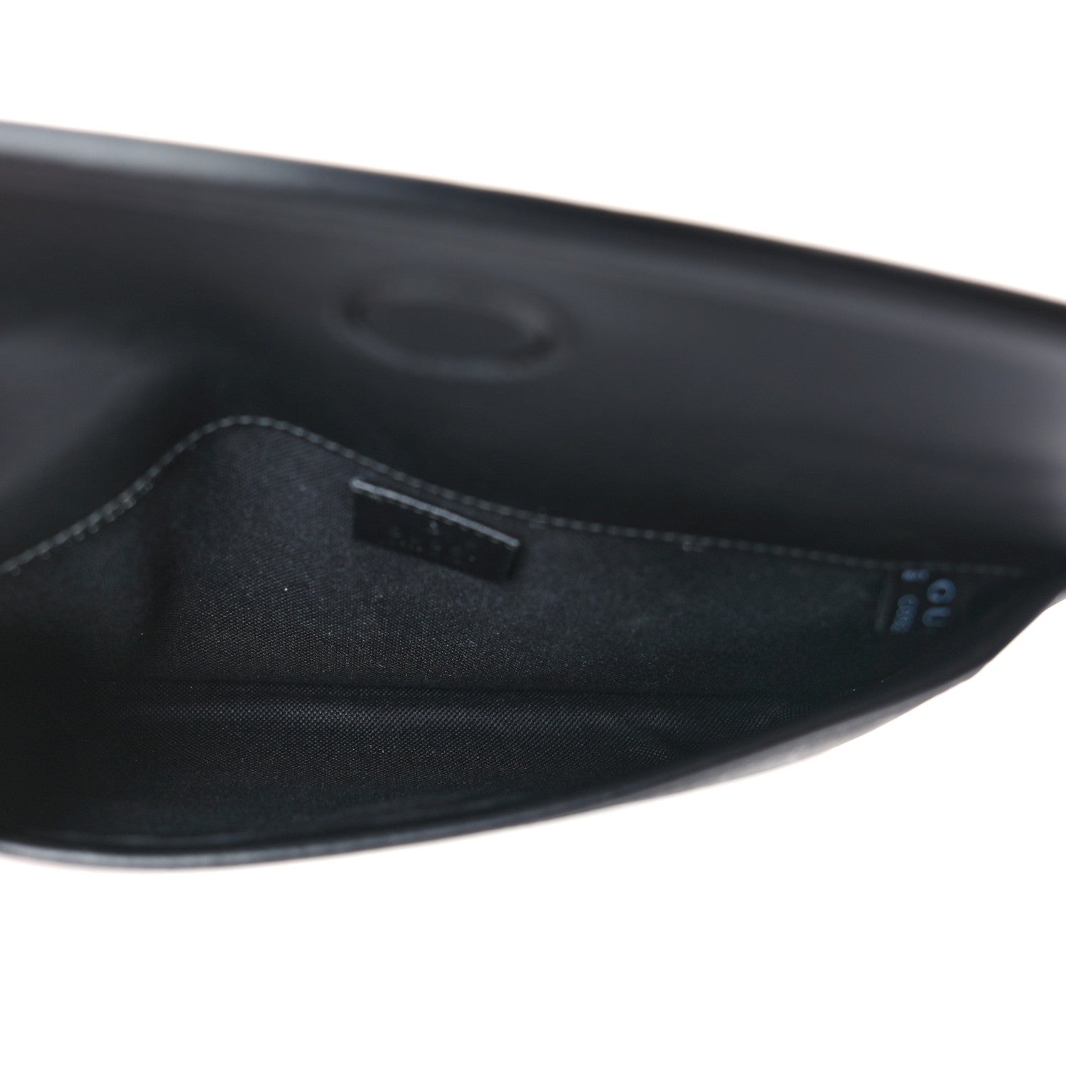 Gucci GG Supreme Monogram Web Slim Belt Bag Black Grey 5 of 9