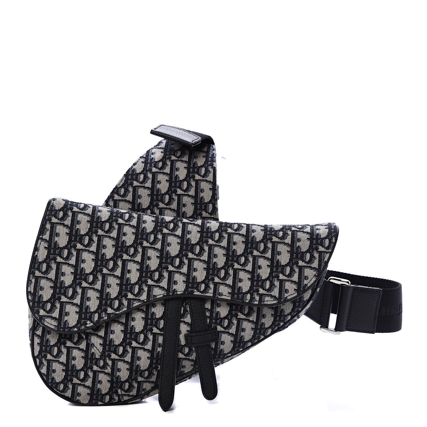 Oblique Mens Saddle Bag Blue