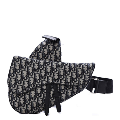 Christian Dior Oblique Mens Saddle Bag Blue 1 of 9