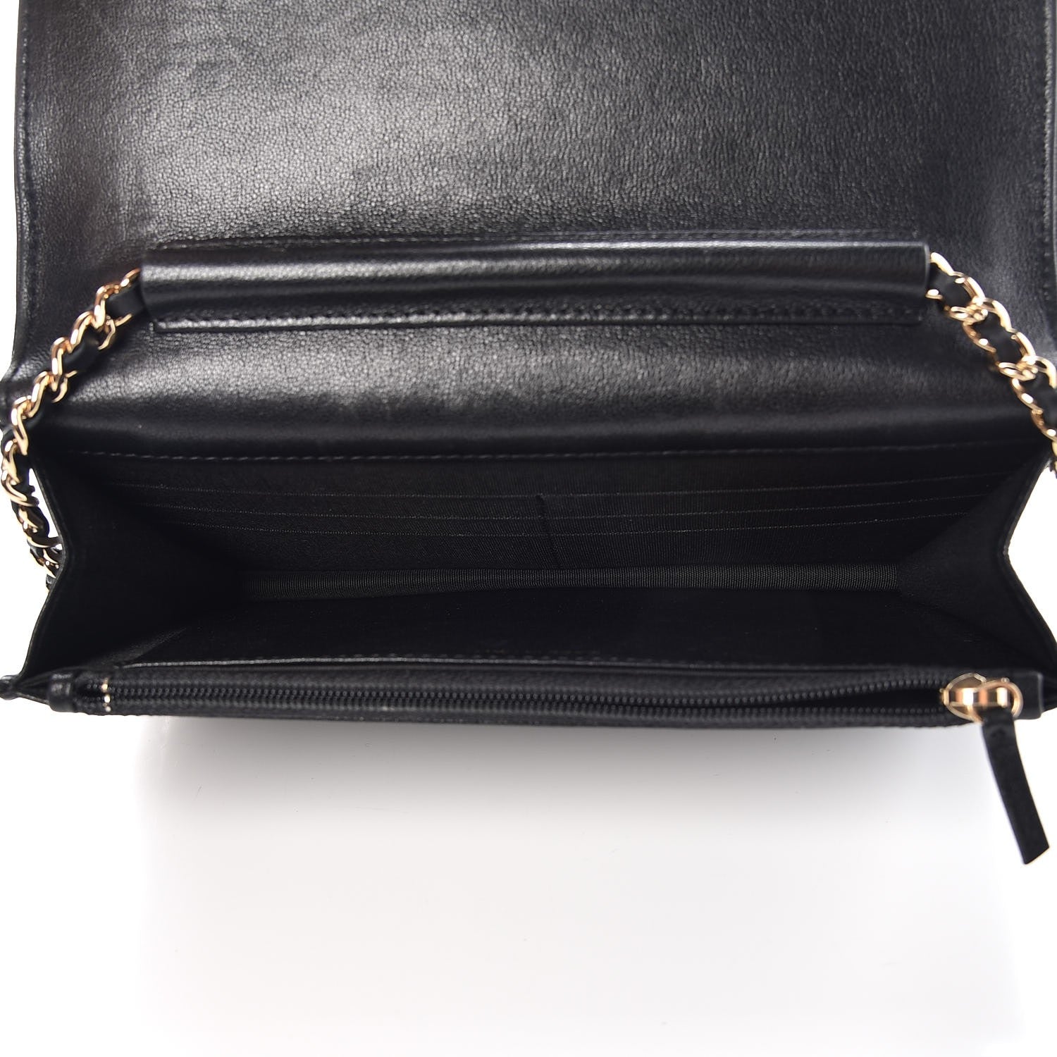 Chanel Sheepskin Quilted Mademoiselle Vintage Wallet On Chain WOC Black 8 of 9
