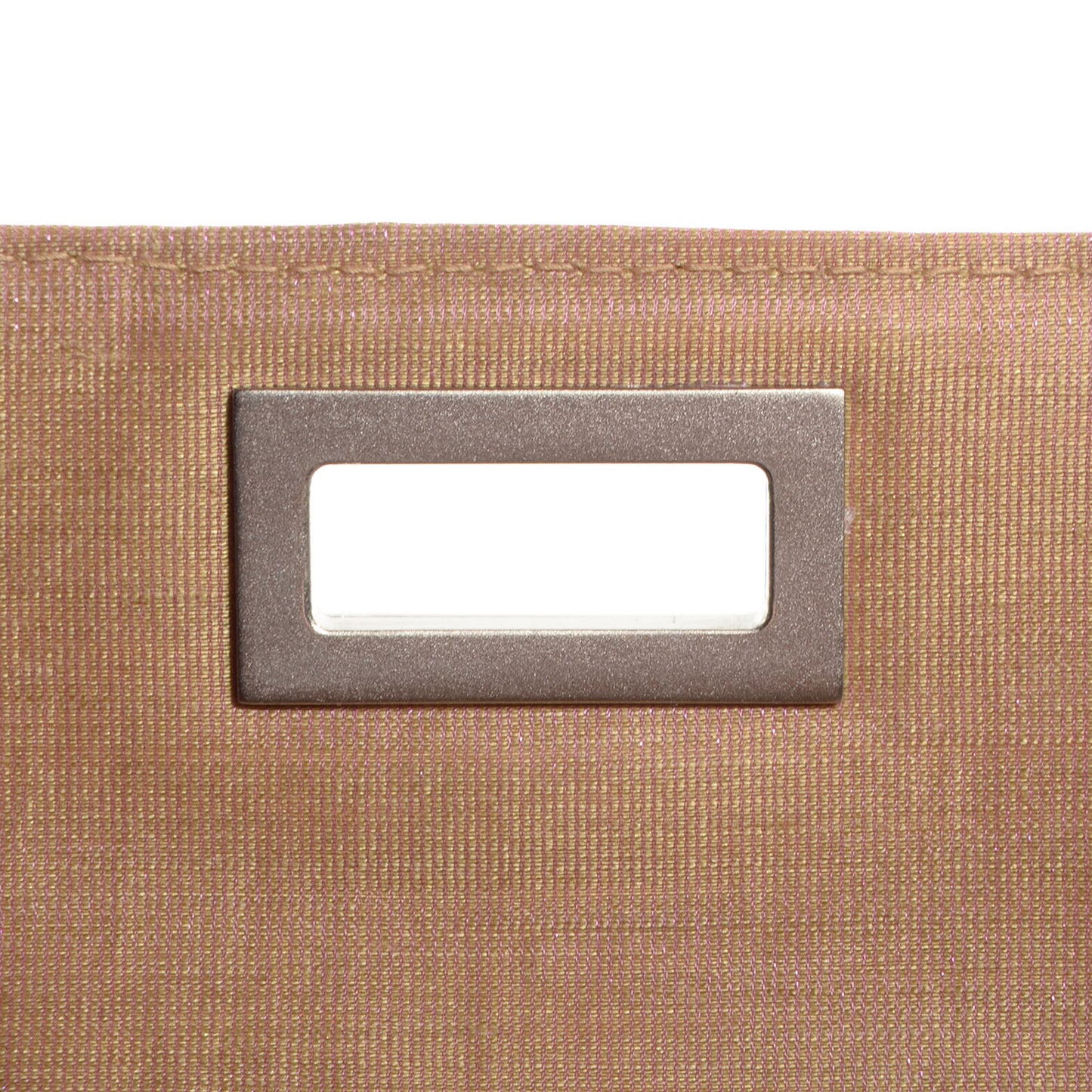 Iridescent Nylon Mademoiselle Flap Beige
